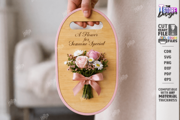 Download Valentine Flower Holder Card Laser Cut - Laser cut Collection