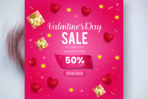 Download Valentines Day Sale Banner or Poster Set - Valentines Collection