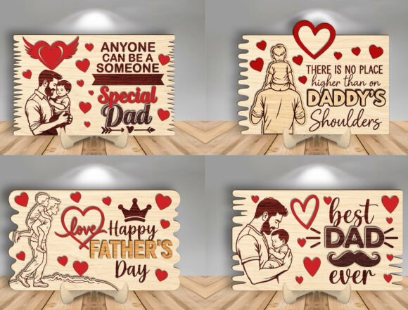 Download Father’s Day Laser Cut File SVG Bundle - Laser cut Collection