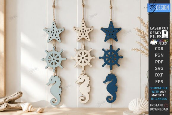 Download Coastal Hanging Decor Sign Laser Cut - Laser cut Collection