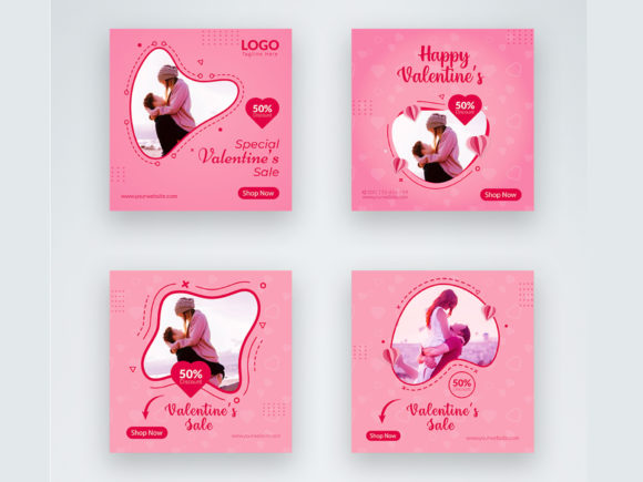 Download Valentines Social Media Post Collection - Valentines Collection