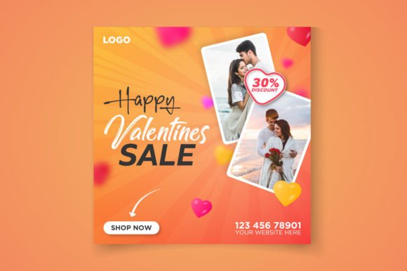 Download Happy Valentines Sale Template - Valentines Collection
