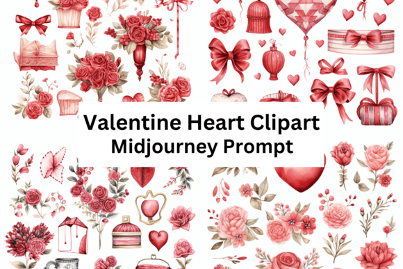 Download Ai Prompt for Valentines Heart Clipart - Valentines Collection