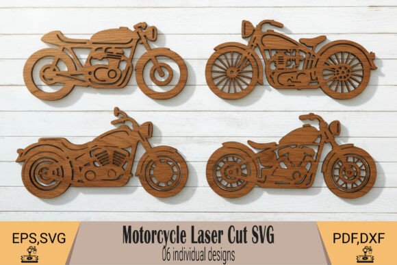 Download Motorcycle Laser Cut Wall Art SVG - Laser cut Collection