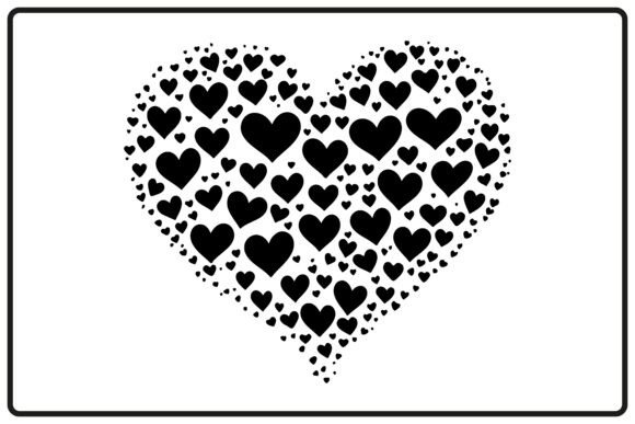 Download Valentines Day Silhouette Heart Clipart - Valentines Collection