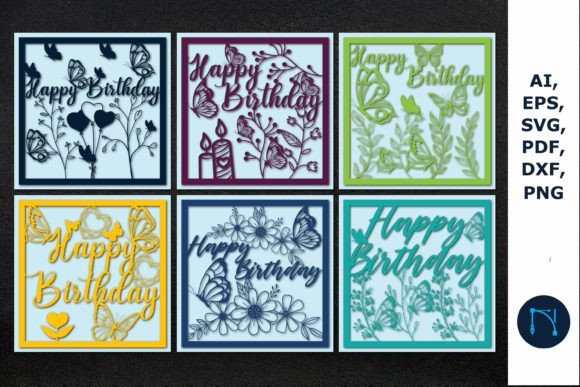 Download Happy Birthday Greeting Card SVG BUNDLE - Premium Resources