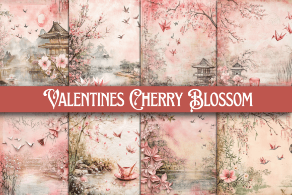 Download Valentines Cherry Blossom Junk Journal - Valentines Collection