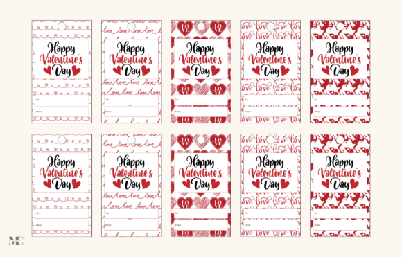 Download Happy Valentines Day Gift Tags - Valentines Collection