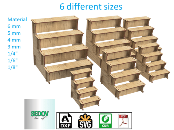 Download Laser Cut Retail Display Stand Shelf Set - Laser cut Collection
