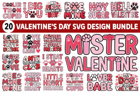 Download Valentine's Day SVG Retro Design Bundle - Premium Resources