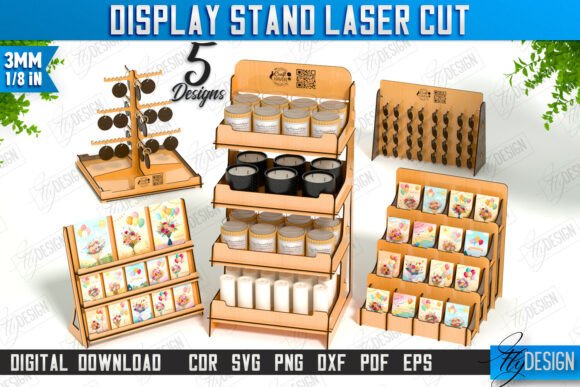 Download Display Stand Laser Cut Bundle | Craft - Laser cut Collection