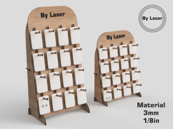 Download Earring Display Stand, Laser Cut Files - Laser cut Collection